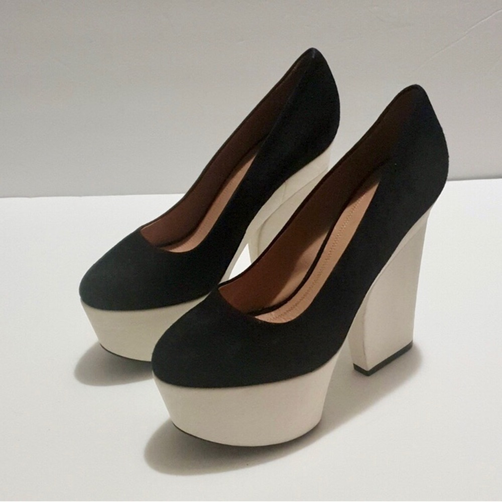 Céline Suede Colorblock Platforms EU36